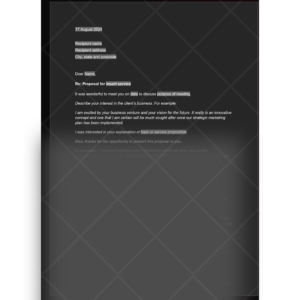 Proposal for Services Informal Letter