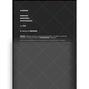 Quotation Introduction Letter