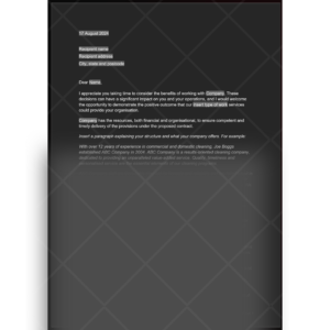 Sales Customer Service Letter