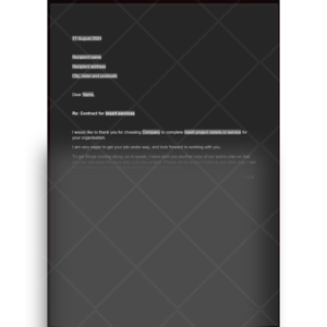 Thank You for Choosing Us Letter