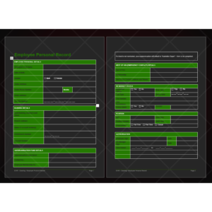 Employee Personal Record Form