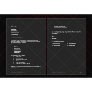 Induction Appointment Form