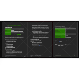 Area Manager Position Description