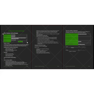 Customer Service Manager Position Description