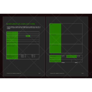 Compliment or Complaint Form Template for Cleaning Businesses