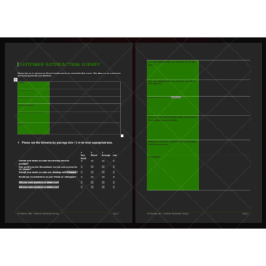 Customer Satisfaction Survey Template for cleaning businesses. Gather valuable feedback from clients to improve service quality. Includes sections for customer information, rating scale, satisfaction queries, and additional comments. Ensure exceptional service and maintain strong customer relationships