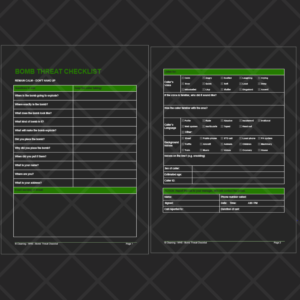 Workplace Health and Safety (WHS) Bomb Threat Checklist