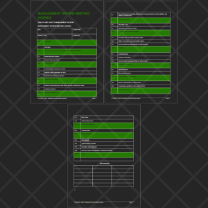 Workplace Health and Safety (WHS) Management Review Meeting Agenda