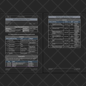 Change Advisory Board Meeting Minutes Template