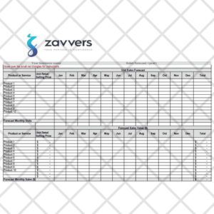 Advanced Sales Forecasting Spreadsheet